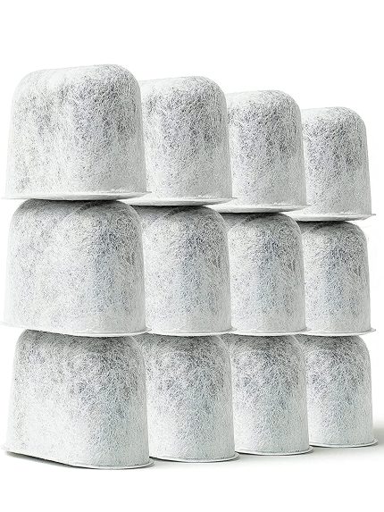 12-Pack Cuisinart? Coffee Filter Replacement Charcoal Water Filters for Coffee Makers - Fits all Cuisinart and Braun BrewSense Coffee Makers